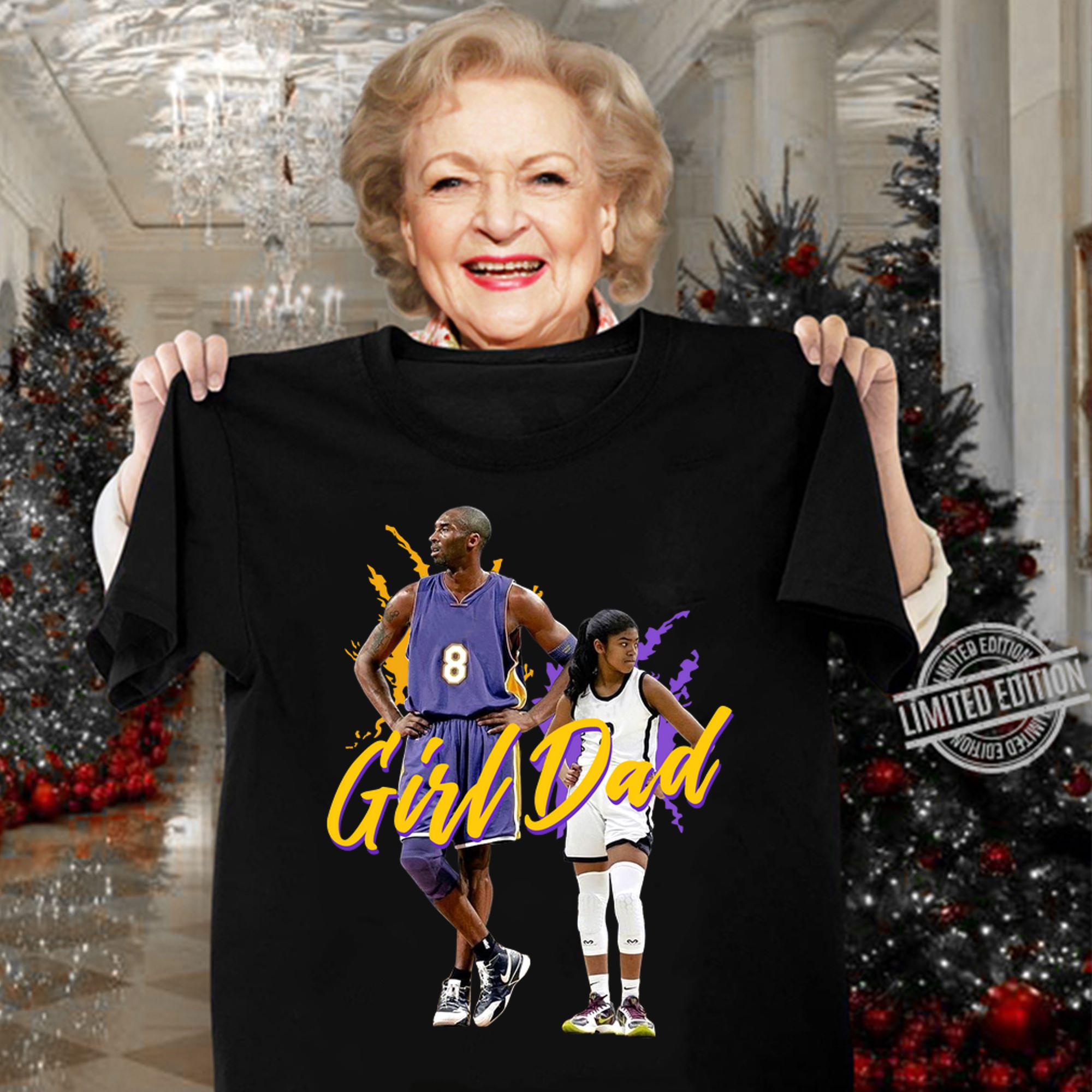 Girl Dad Kobe Gigi Bryant Basketball Legend Dad And Daughter Fathers Day-Recovered t-shirt woman shirt