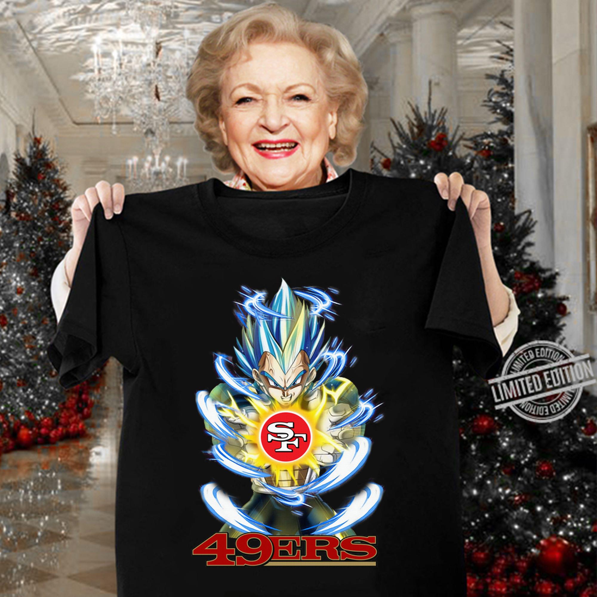 Vegeta Mashup San Francisco 49ers Final Flash t-shirt woman shirt