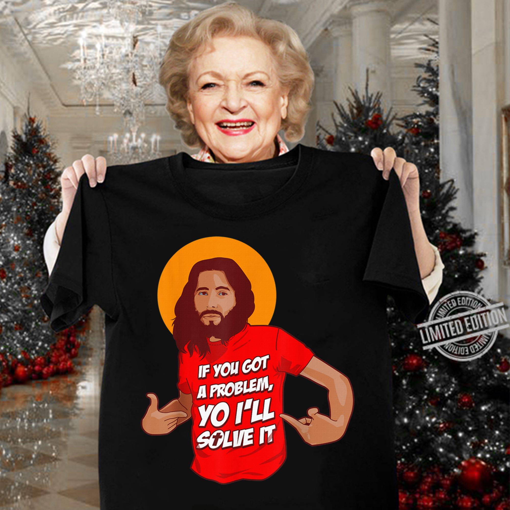 Great Funny Jesus Christian Meme Yo I'll Solve It Christmas sweater t-shirt woman shirt