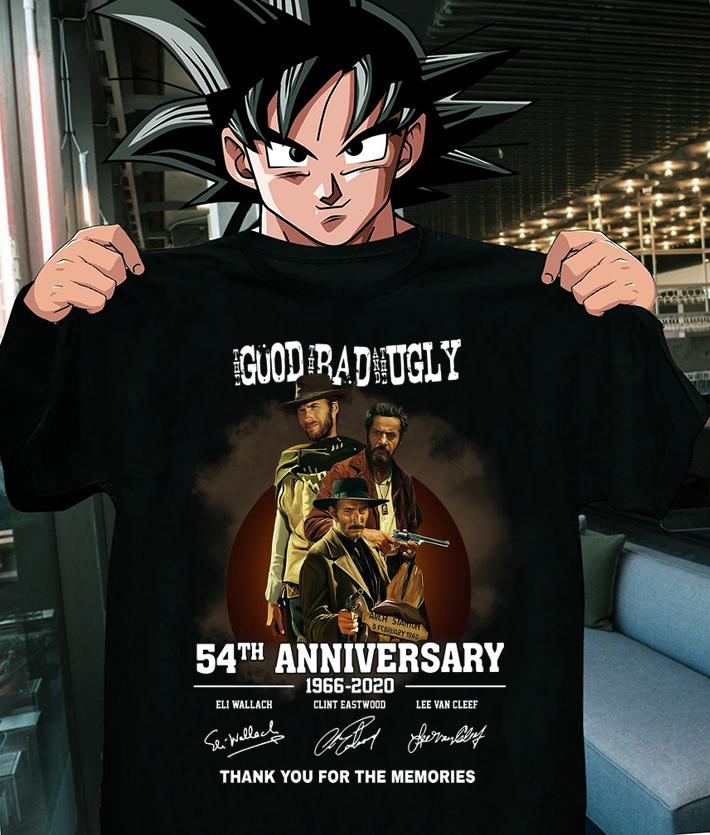 The Good The Bad And The Ugly 54th anniversary 1966-2020 signatures thank you for the memories t-shirt shirt
