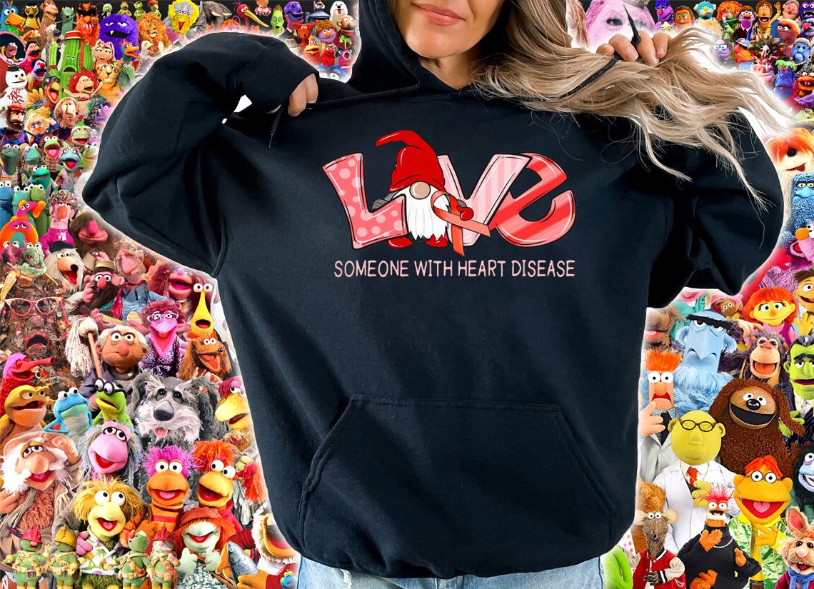 Love Gnomes Awareness Someone With Heart Disease t-shirt hoodie