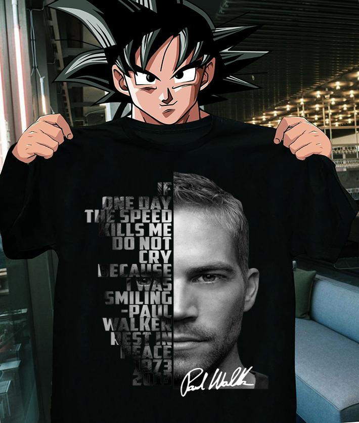 Paul Walker Rest In Peace 1973-2013 signature t-shirt shirt