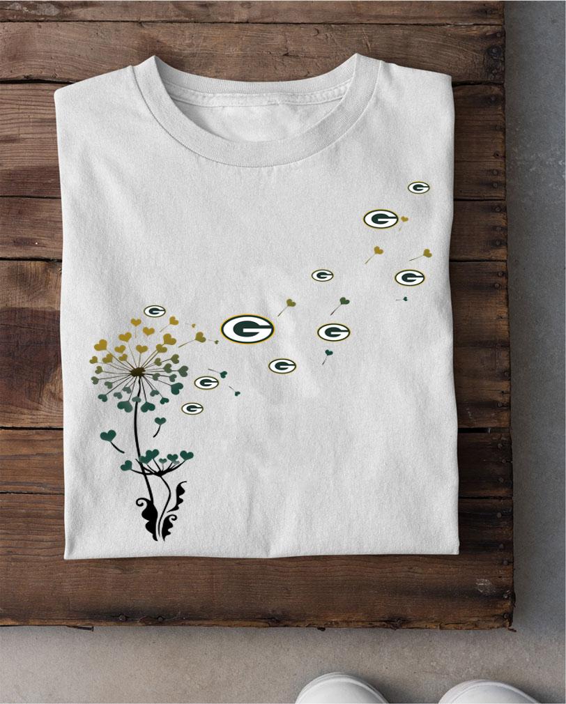 Dandelion Flower Green Bay Packer t-shirt shirt