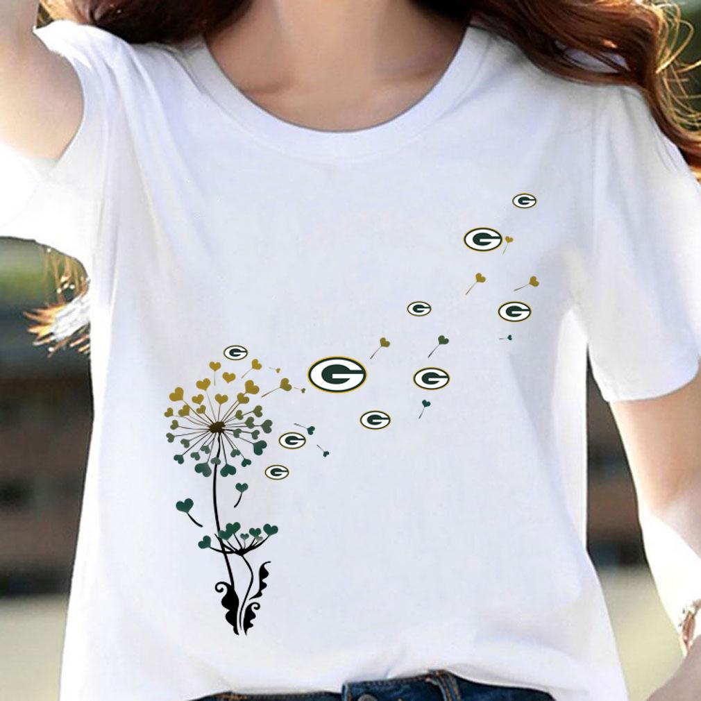 Dandelion Flower Green Bay Packer t-shirt woman shirt