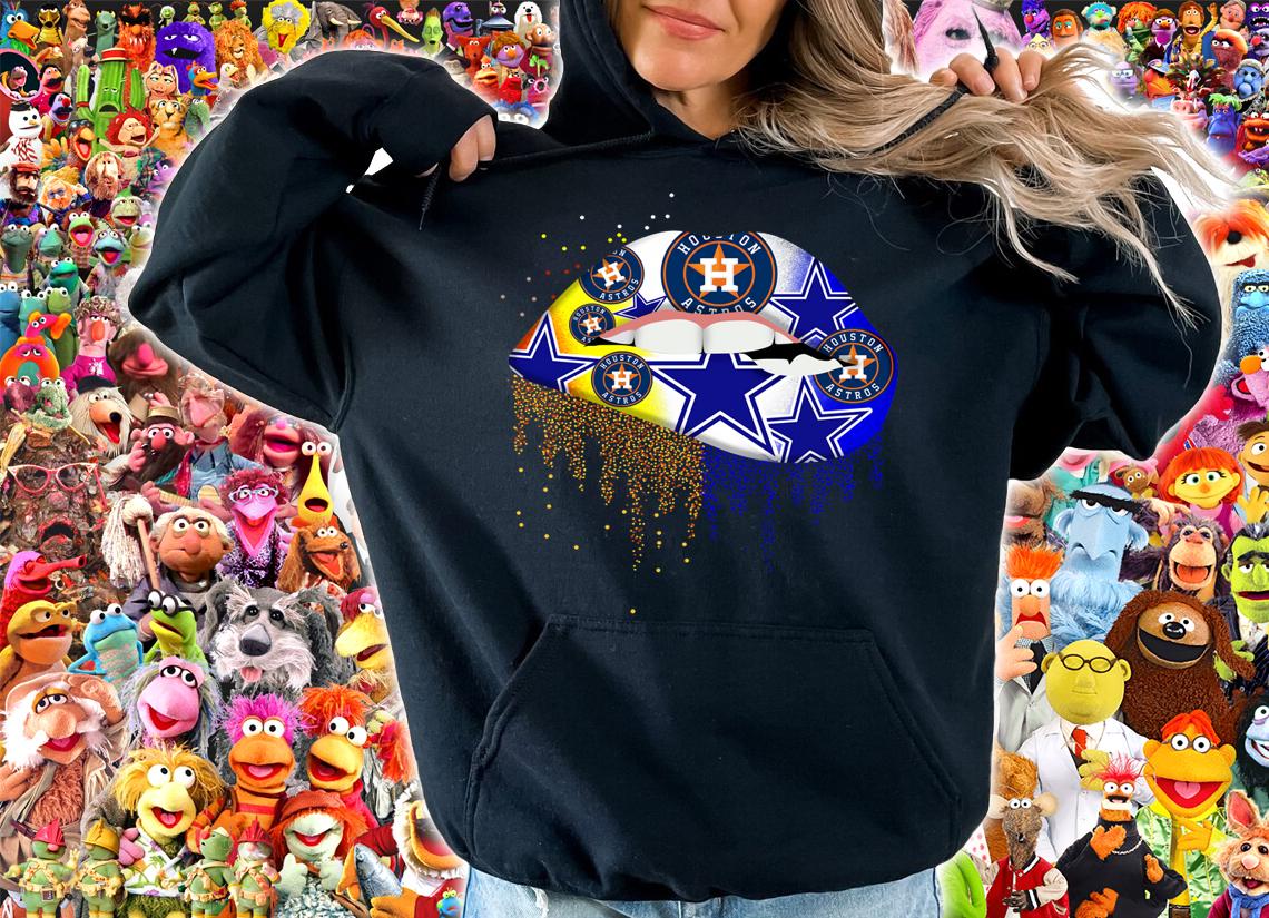 Houston Astros and Dallas Cowboys lip t-shirt hoodie