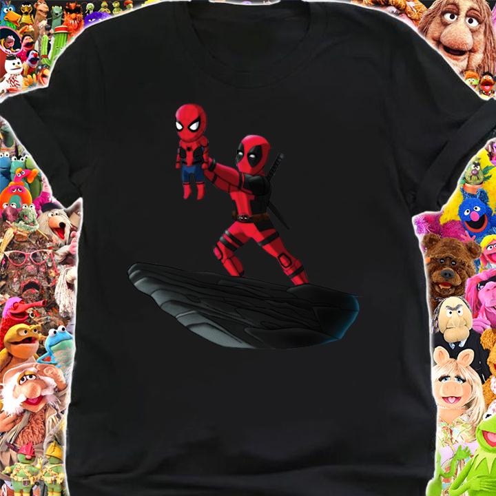 Deadpool Sacrificing Spiderman Cosplay The Lion King t-shirt shirt