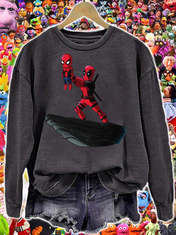 Deadpool Sacrificing Spiderman Cosplay The Lion King t-shirt sweatshirt