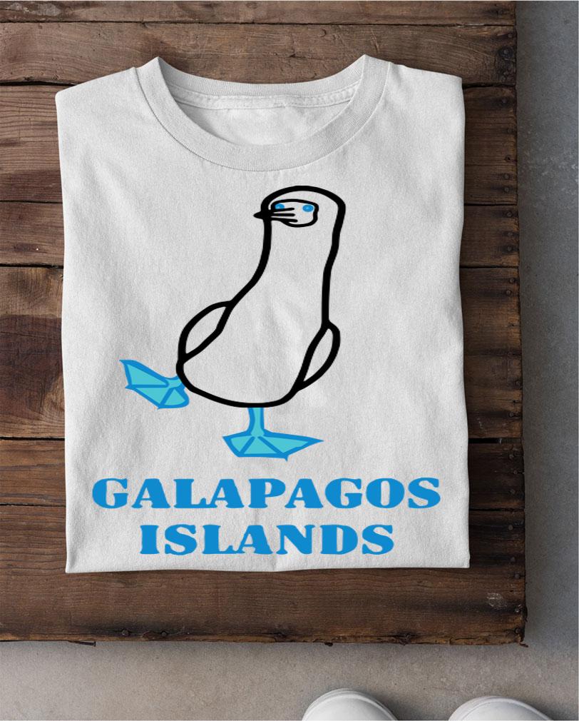 Galapagos Islands Blue Footed Booby t-shirt shirt