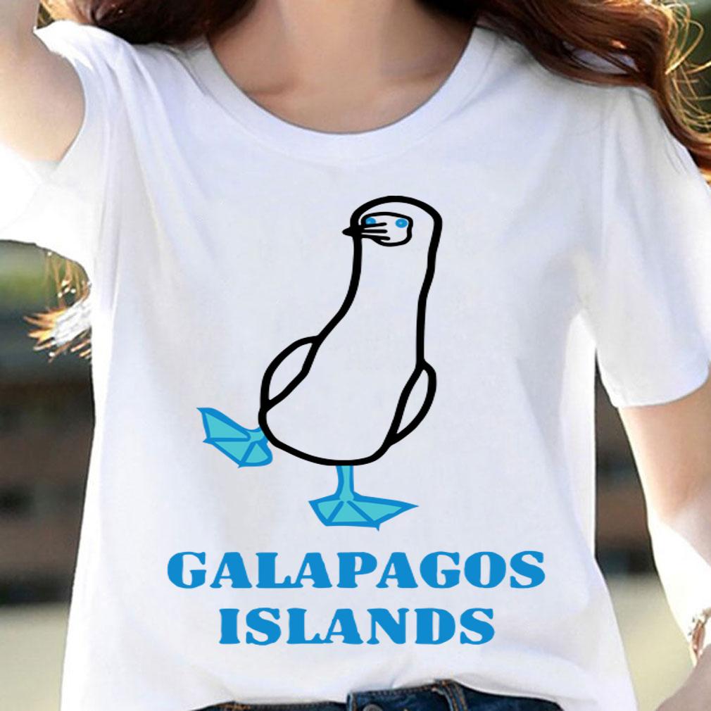 Galapagos Islands Blue Footed Booby t-shirt woman shirt