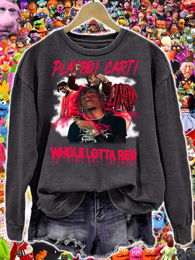 Playboi Carti Whole Lotta Red 90’s Inspired t-shirt sweatshirt
