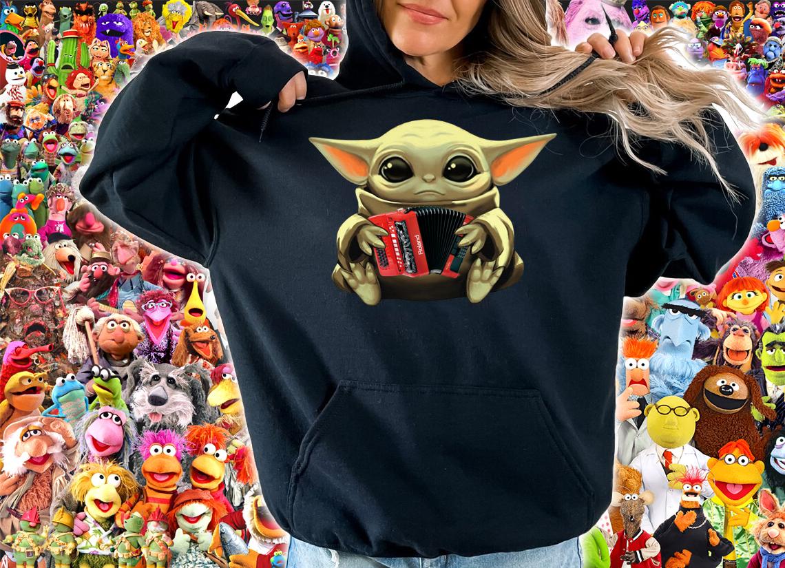 Baby Yoda Hug Accordion t-shirt hoodie