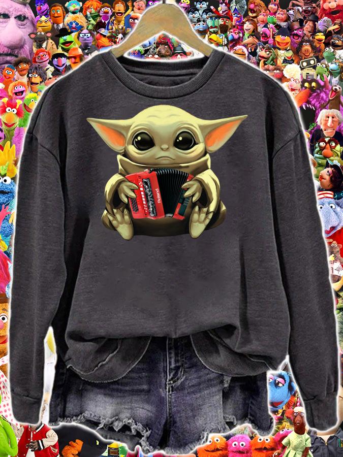 Baby Yoda Hug Accordion t-shirt sweatshirt