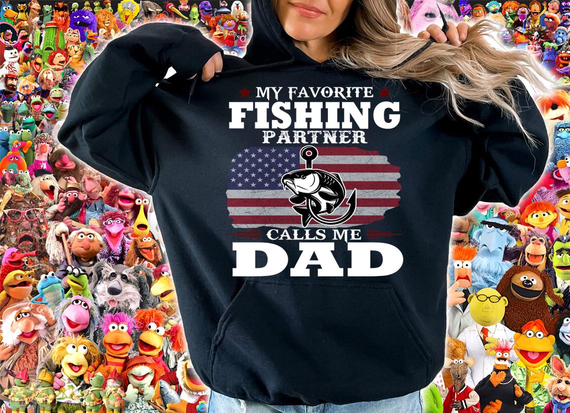 My Favorite Fishing Partner Calls Me Dad Fishing Dad t-shirt hoodie