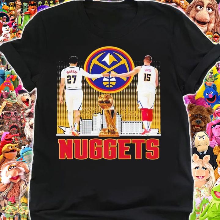 Denver Nuggets Jamal Murray and Nikola Jokic signatures t-shirt shirt
