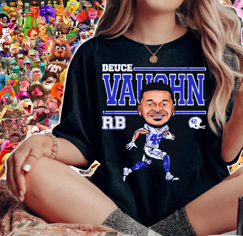 Deuce Vaughn Dallas Cartoon Football t-shirt woman shirt