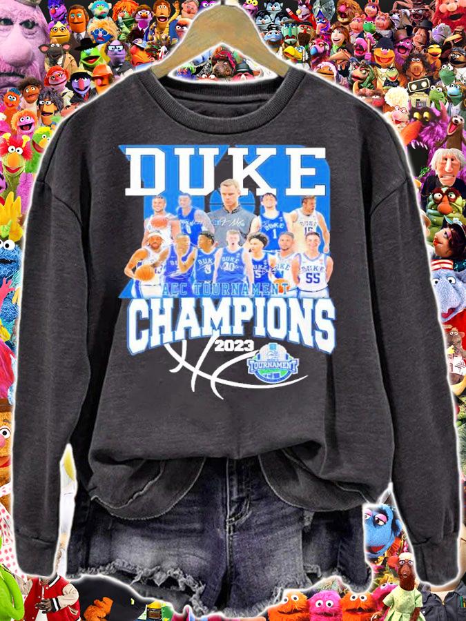 Duke ACC Tournament Champions 2023 Signatures t-shirt sweatshirt