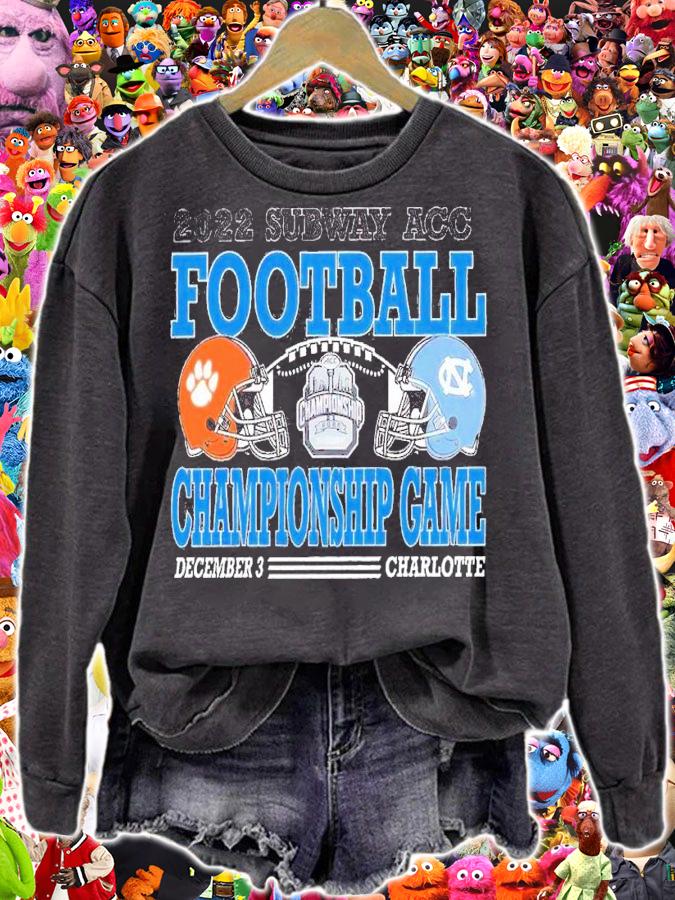 2022 Subway ACC Clemson vs UNC ACC Championship Game Match Up shirt t-shirt sweatshirt