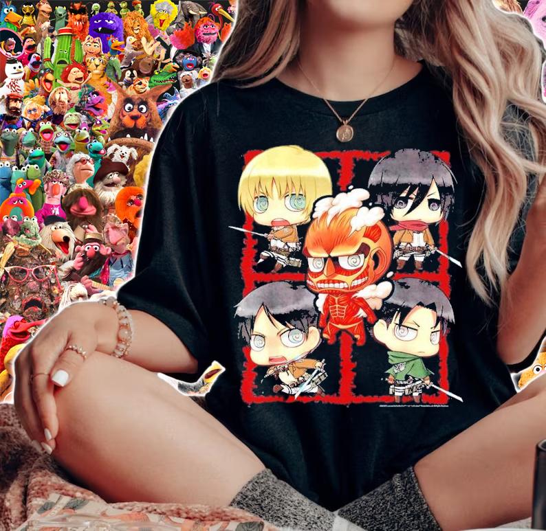 Attack On Titan Chibi Characters Shirt t-shirt woman shirt