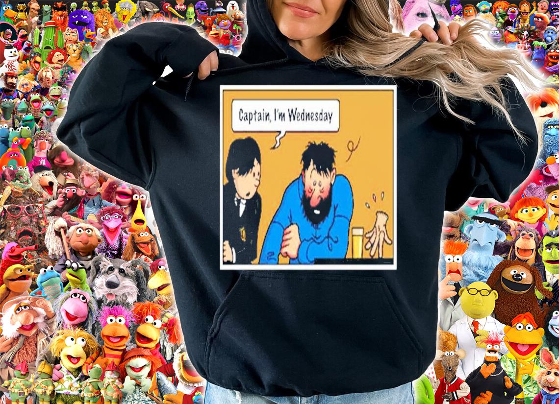 Captain I'm Wednesday Funny Shirt t-shirt hoodie
