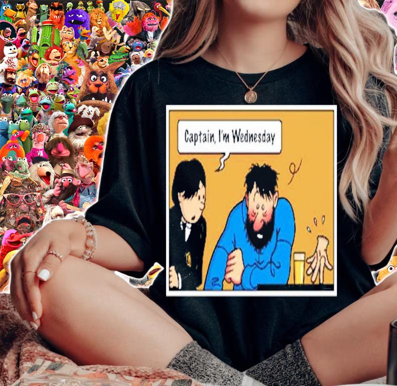 Captain I'm Wednesday Funny Shirt t-shirt woman shirt