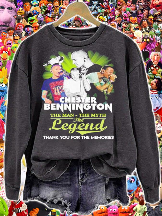 Chester Bennington The Man The Myth The Legend Thank You For The Memories Shirt t-shirt sweatshirt