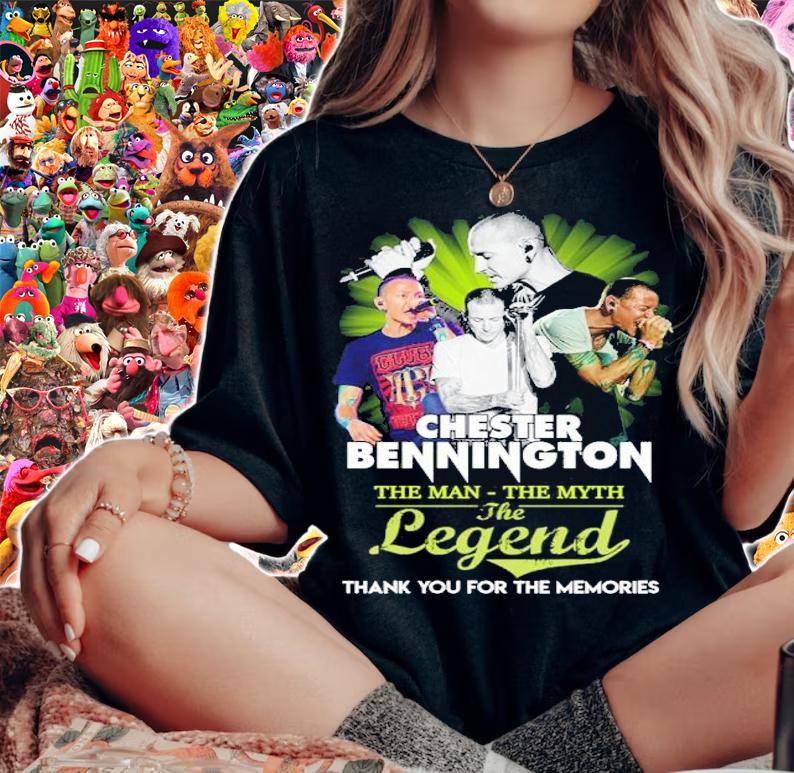 Chester Bennington The Man The Myth The Legend Thank You For The Memories Shirt t-shirt woman shirt