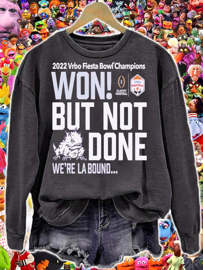 Fiesta Bowl TCU won but not done shirt t-shirt sweatshirt