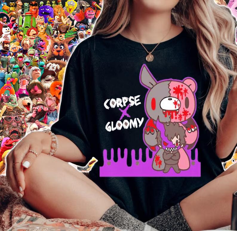 Gloomy Bear Corpse Husband Gloomy Bear X Corpse Shirt t-shirt woman shirt