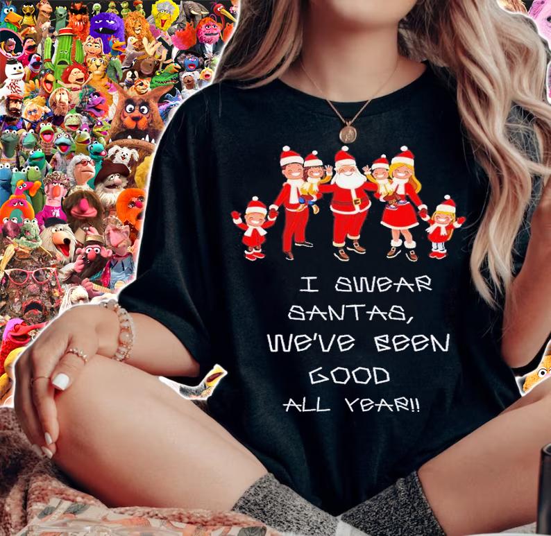 I swear Santas we've been good all year shirt t-shirt woman shirt