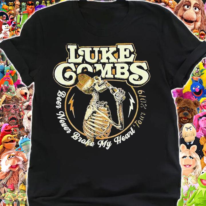 Luke Combs beer never broke my heart tour 2019 shirt t-shirt shirt
