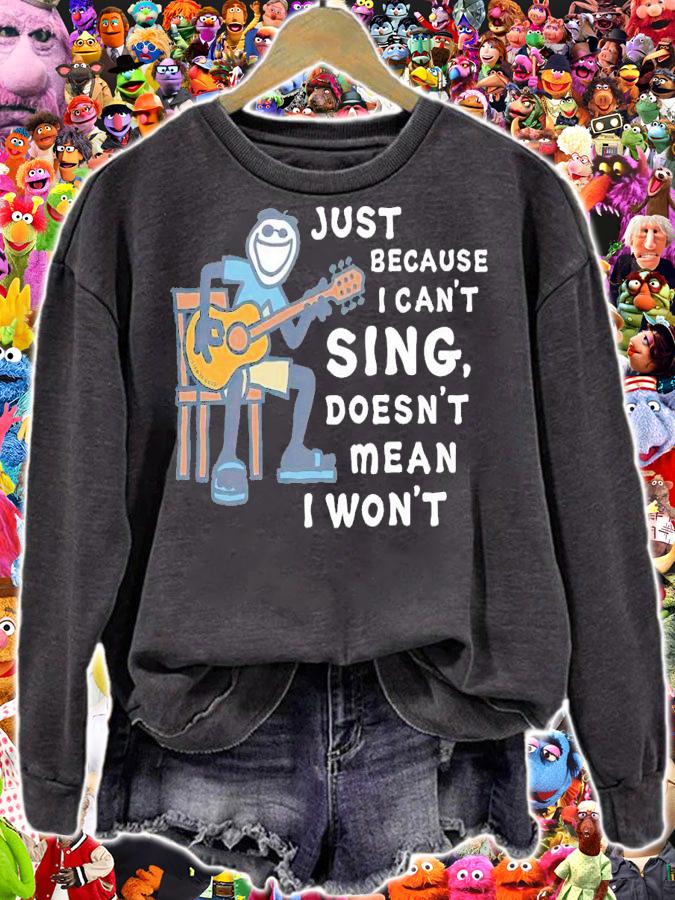 Men's Guitar just because i can't sing doesn't mean i won't shirt t-shirt sweatshirt