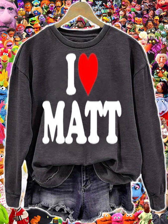 Nicolas Sturniolo I Love Matt Shirt t-shirt sweatshirt