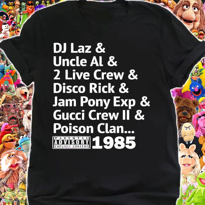 Dj Laz and Uncle Al and 2 Live Crew and Disco Rick shirt t-shirt