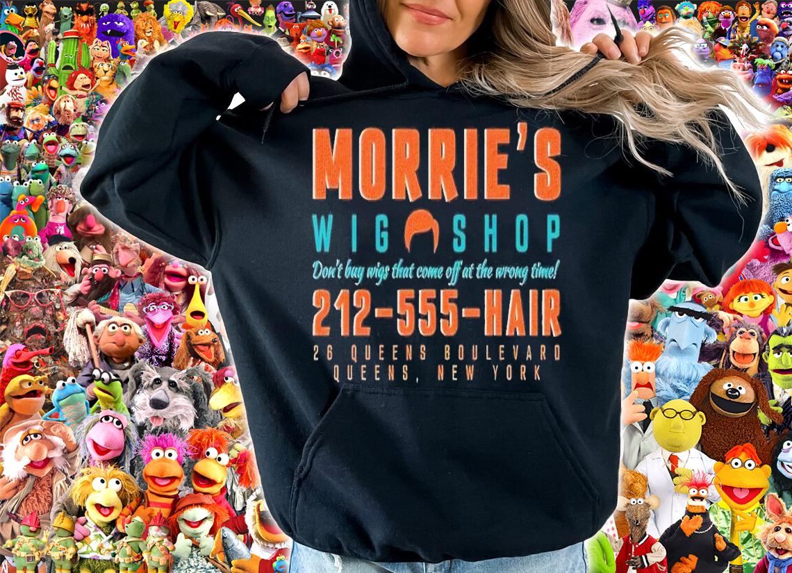 Morrie's Wig shop 212 555 hair shirt t-shirt