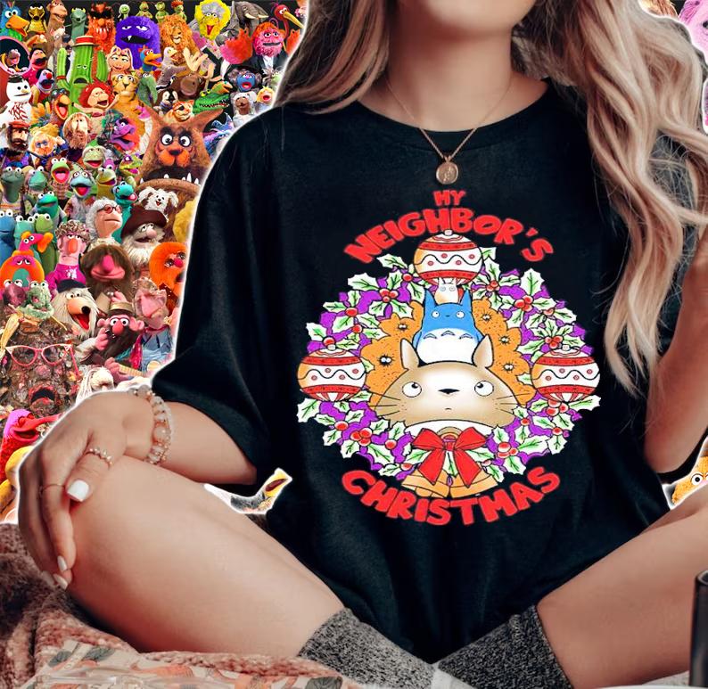 My Neighbor's Christmas shirt shirt t-shirt woman shirt