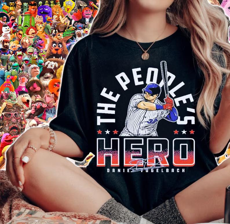 Daniel Vogelbach New York The People's Hero Baseball Signature Shirt t-shirt
