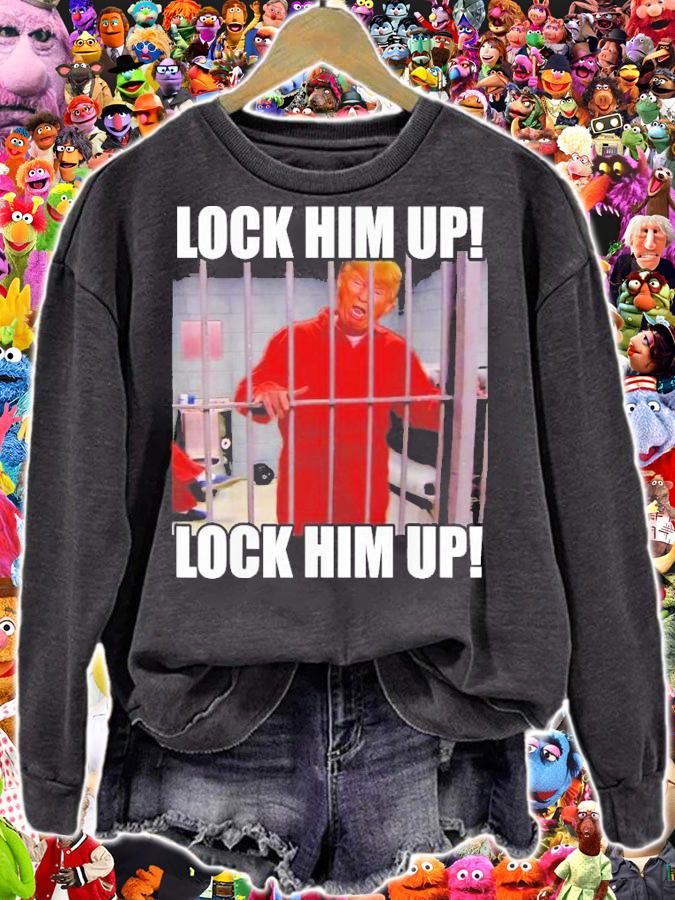 FBI Raids Trump's Mansion Lock Him Up Trump Orange Jumpsuit Shirt t-shirt sweatshirt