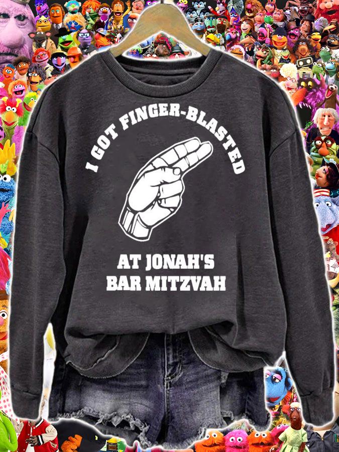 I Got Finger-Blasted At Jonah's Bar Mitzvah T-Shirt t-shirt