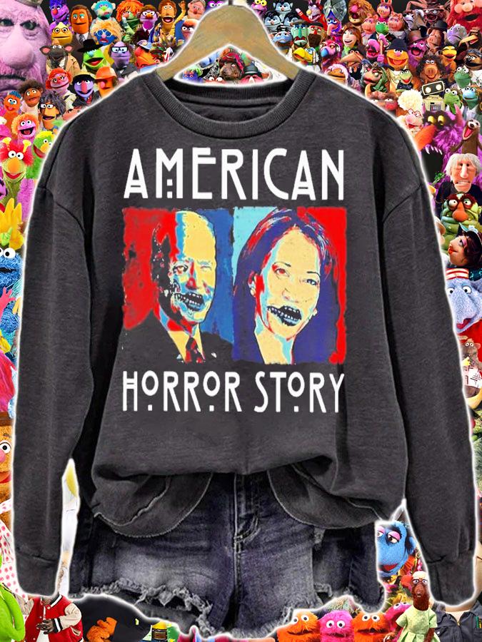 Joe Biden And Kamala Harris America Horror Story Shirt t-shirt