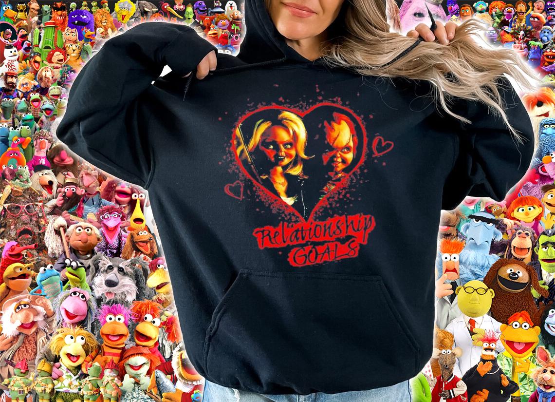 Child's Play Chucky And Tiffany Relationship Goals T-Shirt t-shirt hoodie