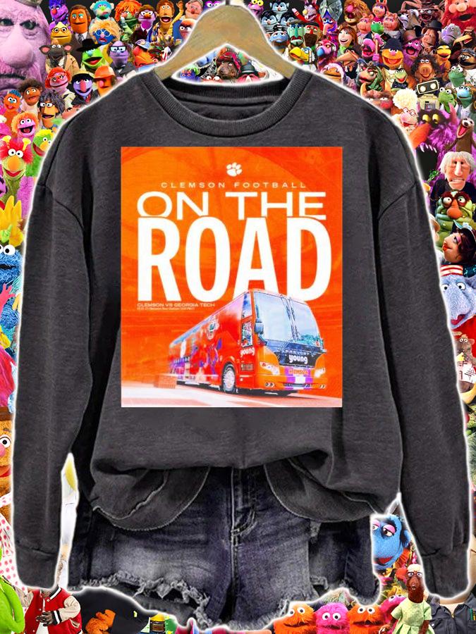 Clemson Football On The Road Roy Bus Again Shirt t-shirt sweatshirt