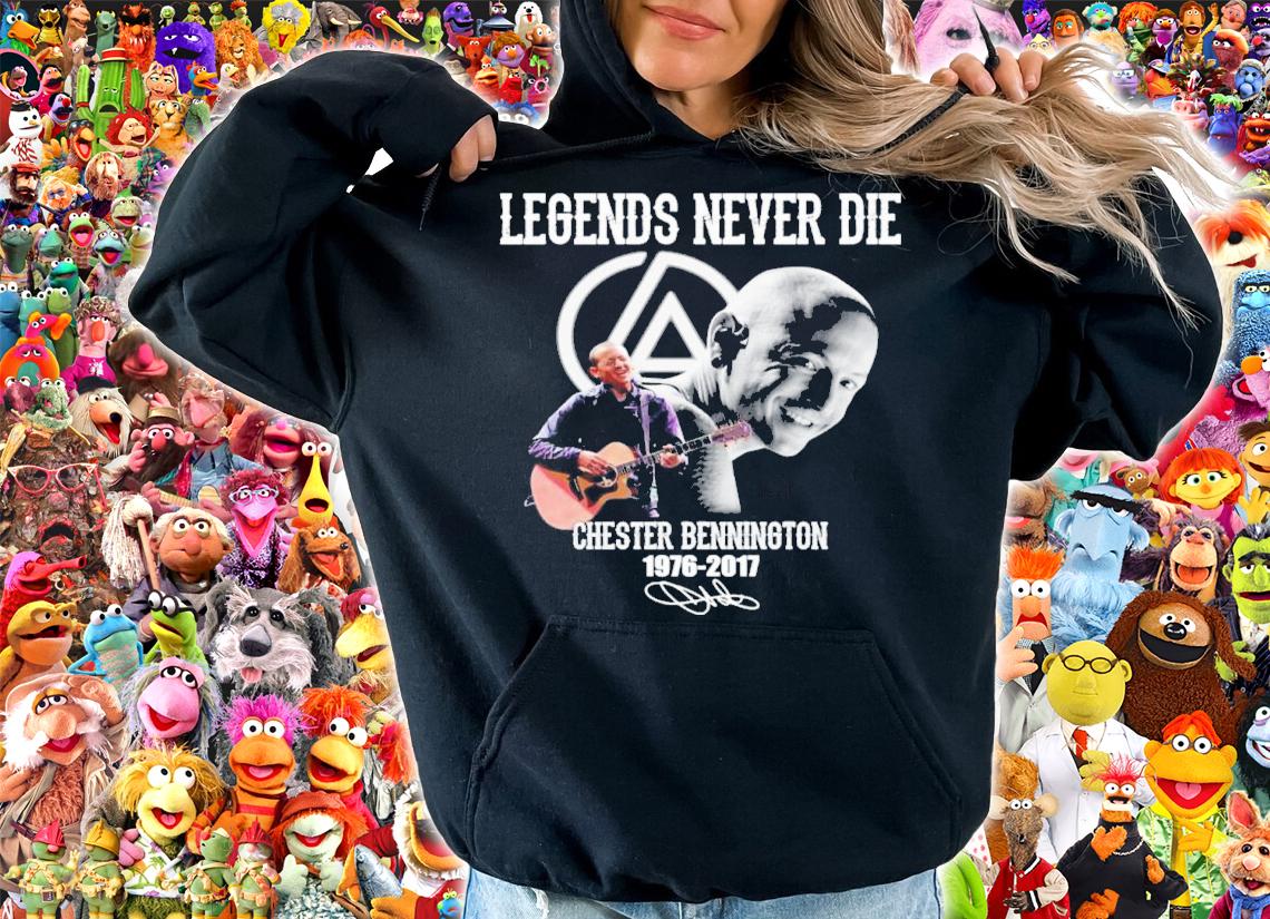 Legends Never Die Chester Bennington 1976-2017 Signatures Shirt t-shirt hoodie