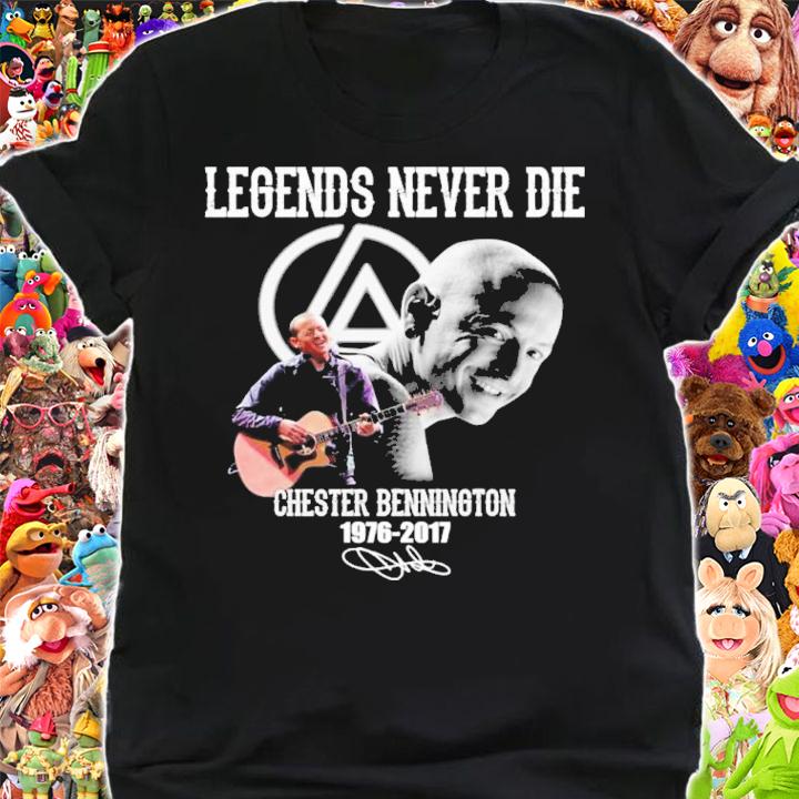 Legends Never Die Chester Bennington 1976-2017 Signatures Shirt t-shirt shirt