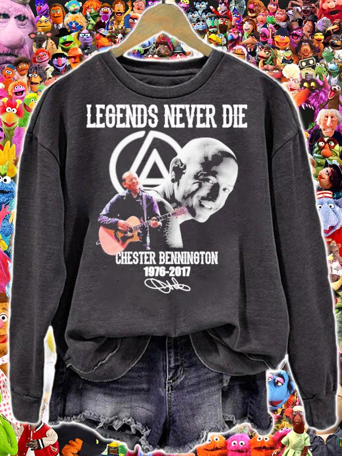 Legends Never Die Chester Bennington 1976-2017 Signatures Shirt t-shirt sweatshirt