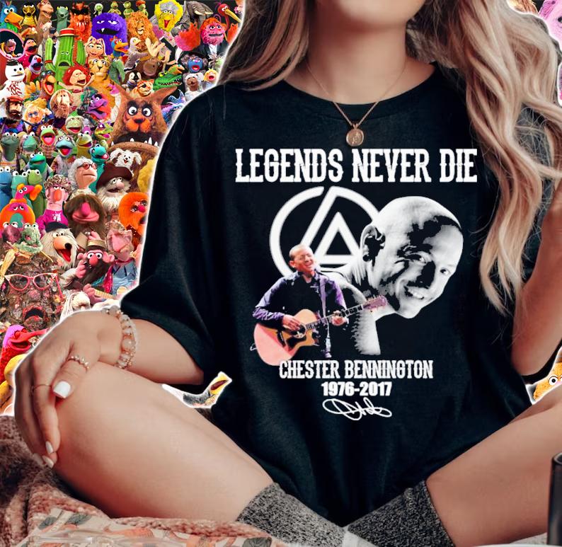 Legends Never Die Chester Bennington 1976-2017 Signatures Shirt t-shirt woman shirt