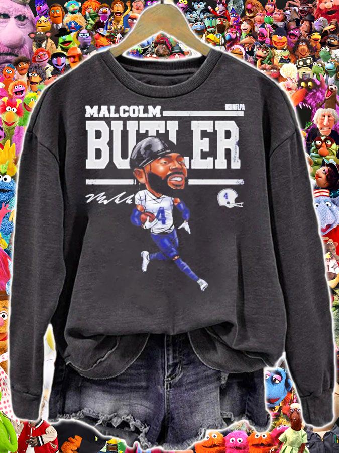 Malcolm Butler New England Cartoon Signature Shirt t-shirt