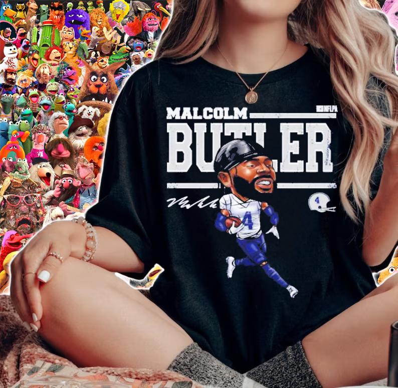 Malcolm Butler New England Cartoon Signature Shirt t-shirt
