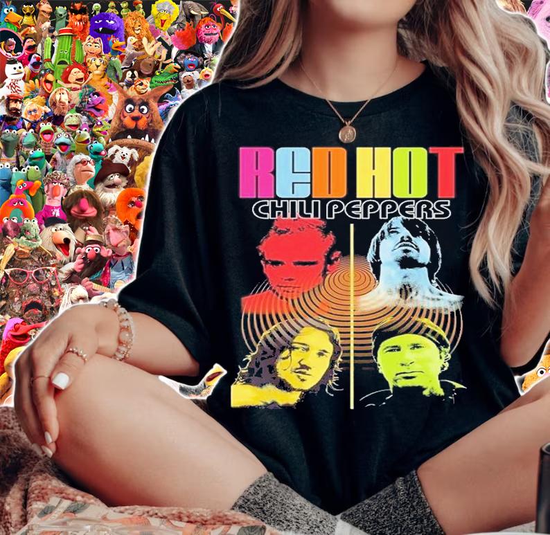 Red Hot Chili Peppers Sock Poster Live Colour Me Shirt t-shirt woman shirt