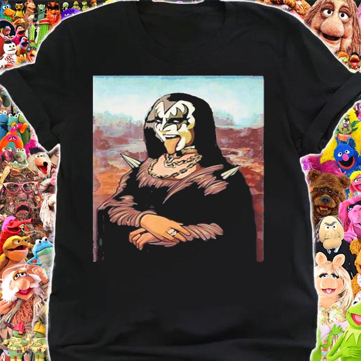Rock N Roll Band Kiss Halloween Mona Lisa Painting Shirt t-shirt