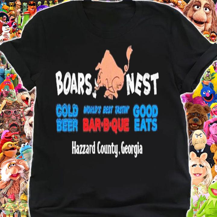 Boars Nest Cold Beer Good Eats Hazzard County Georgia T-Shirt t-shirt